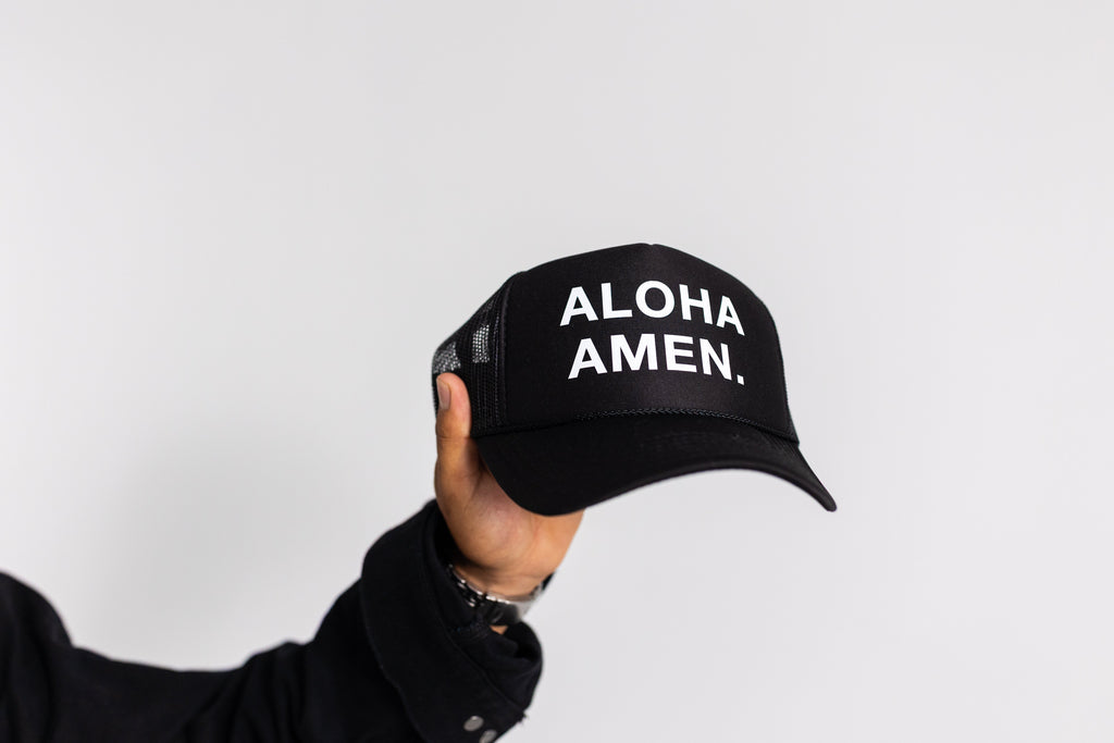 Amen. Trucker Hat - Black