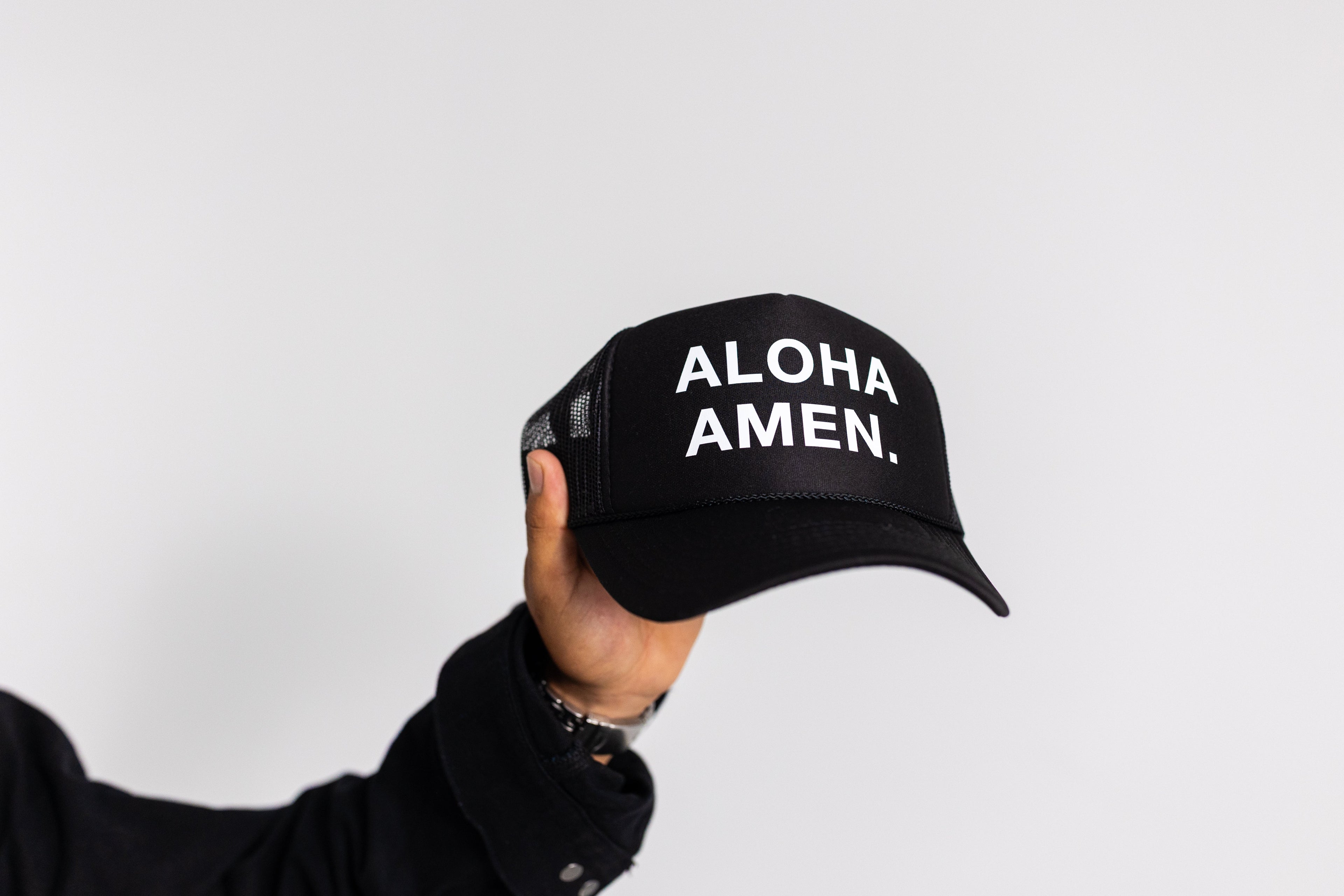 Amen. Trucker Hat - Black