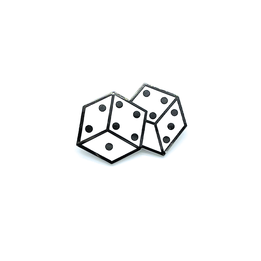 Dice Enamel Pin