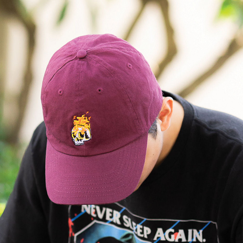 Flaming Skull Dad Hat